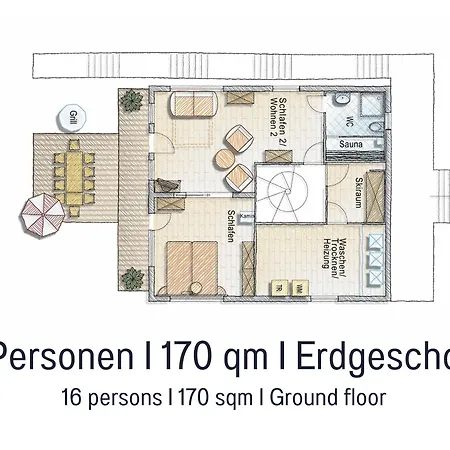 Holzhaus Am Wald: Sauna | Eingezaeunt